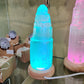 Mini 15 x 5 cm Selenite LED Lamp with Mood Change Lighting - Rivendell Shop
