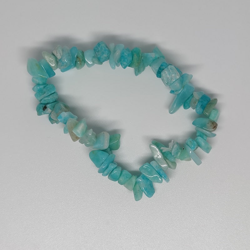 Dark Amazonite Chip Crystal Bracelet - Rivendell Shop