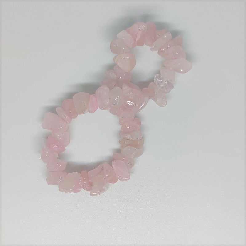 Rose Quartz Chip Crystal Bracelet - Rivendell Shop