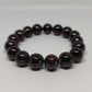 Garnet Round Bead Crystal Bracelet - Rivendell Shop