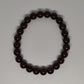 Garnet Round Bead Crystal Bracelet - Rivendell Shop