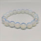Opalite Round Bead Crystal Bracelet - Rivendell Shop