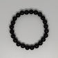 Black Obsidian Round Bead Crystal Bracelet - Rivendell Shop