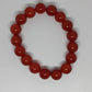 Carnelian Round Bead Crystal Bracelet - Rivendell Shop