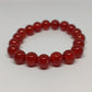 Carnelian Round Bead Crystal Bracelet - Rivendell Shop
