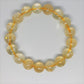 Citrine Round Bead Crystal Bracelet - Rivendell Shop