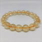 Citrine Round Bead Crystal Bracelet - Rivendell Shop