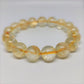 Citrine Round Bead Crystal Bracelet - Rivendell Shop