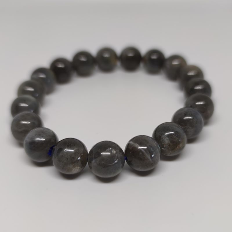 Labradorite Round Bead Crystal Bracelet - Rivendell Shop