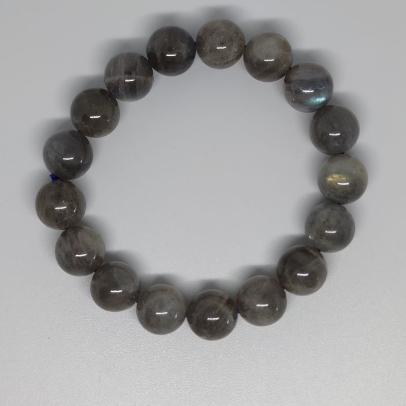 Labradorite Round Bead Crystal Bracelet - Rivendell Shop