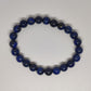 Lapis Lazuli Round Bead Crystal Bracelet - Rivendell Shop