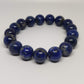 Lapis Lazuli Round Bead Crystal Bracelet - Rivendell Shop