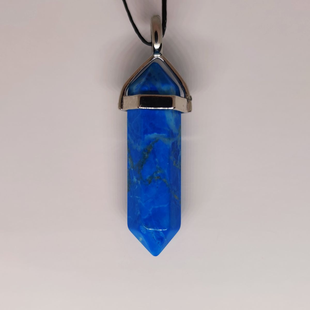Tuquoise Howlite Crystal Point Pendant - Rivendell Shop