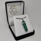 Malachite Crystal Point Pendant - Rivendell Shop