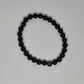Black Obsidian Round Bead Crystal Bracelet - Rivendell Shop