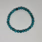 Turquoise Howlite Round Bead Crystal Bracelet - Rivendell Shop