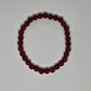 Carnelian Round Bead Crystal Bracelet - Rivendell Shop