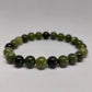 Green Jade Round Bead Crystal Bracelet - Rivendell Shop