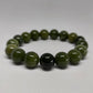 Green Jade Round Bead Crystal Bracelet - Rivendell Shop