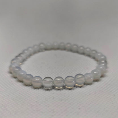 Opalite Round Bead Crystal Bracelet - Rivendell Shop