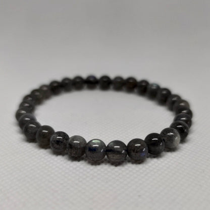 Labradorite Round Bead Crystal Bracelet - Rivendell Shop