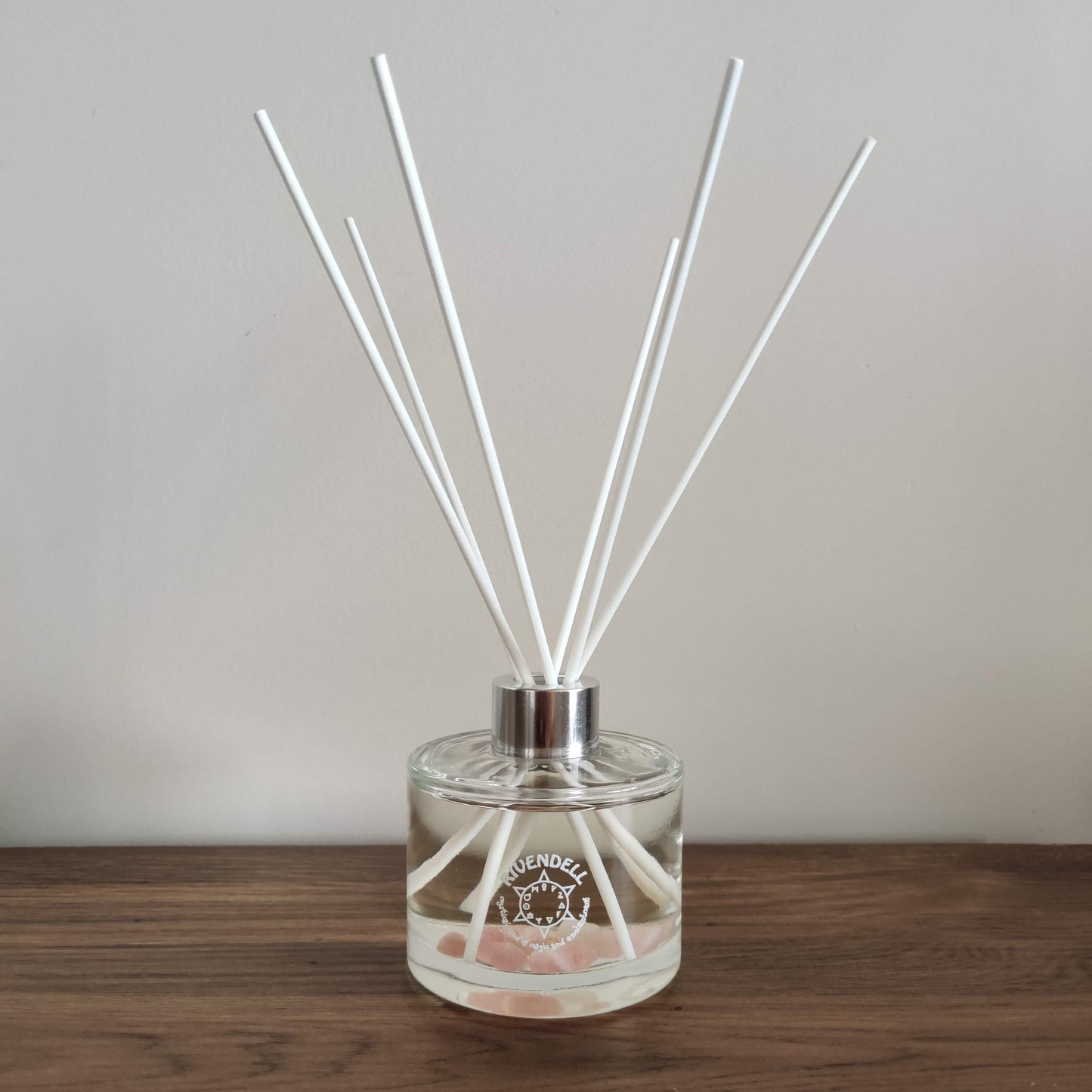 Rivendell Aroma: Rose Quartz x Lavender and Jasmine Crystal-Infused Reed Diffuser - Rivendell Shop