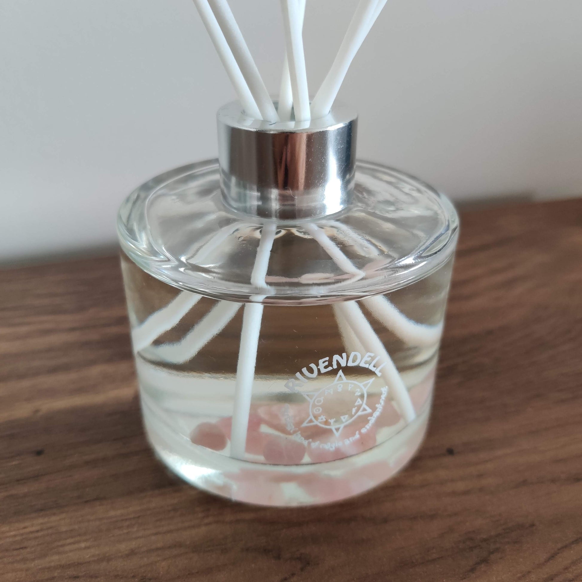 Rivendell Aroma: Rose Quartz x Lavender and Jasmine Crystal-Infused Reed Diffuser - Rivendell Shop