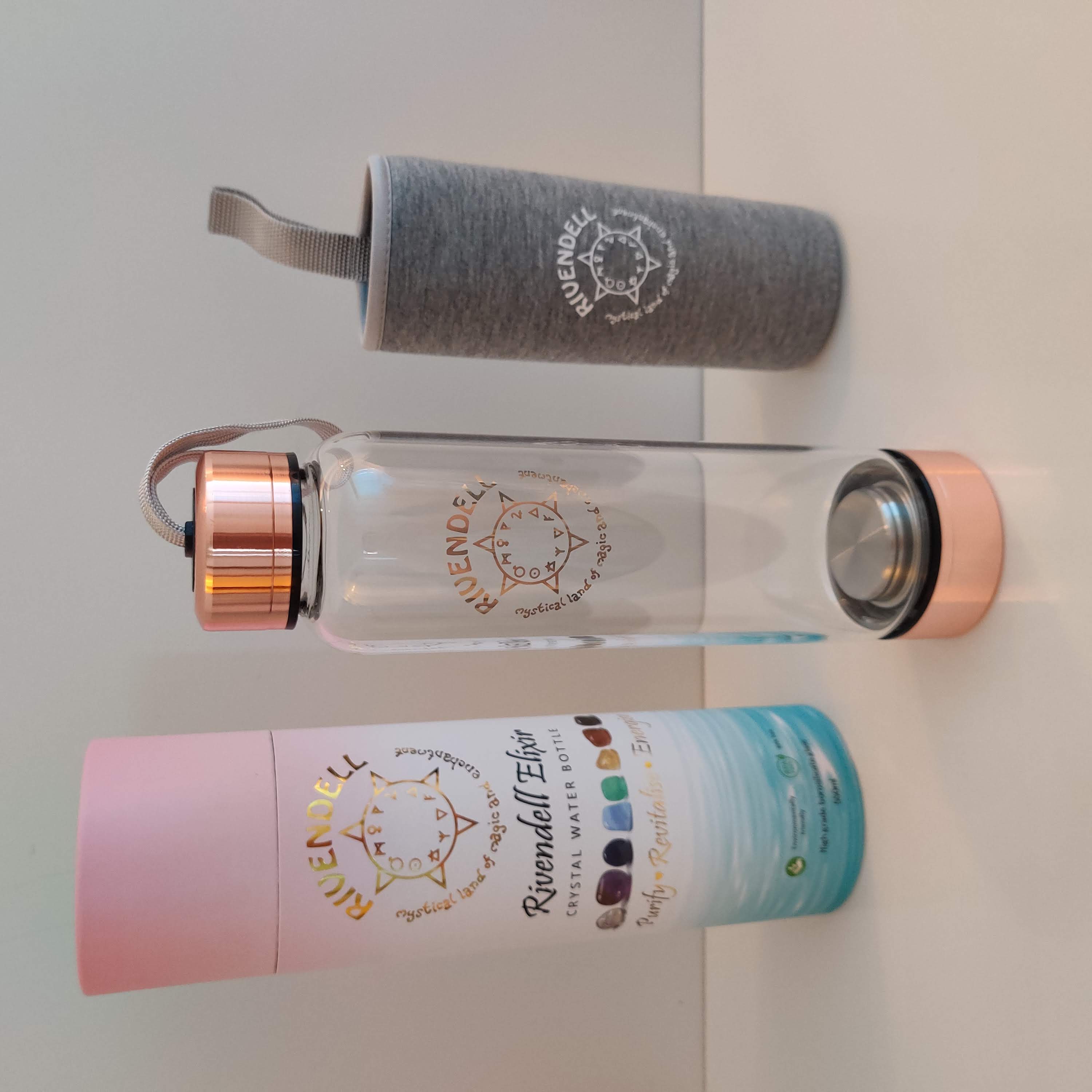 Point Crystal Water Bottle: Rivendell Elixir - Rivendell Shop
