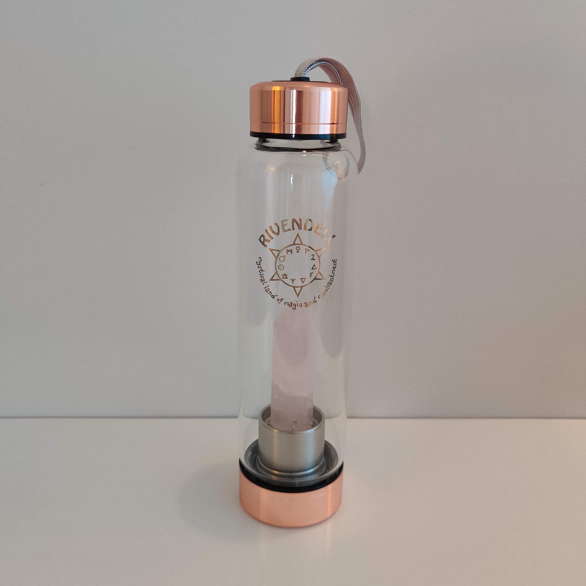 Rose Quartz Point for Crystal Water Bottle - Rivendell Shop