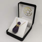 Dark Amethyst Crystal Mini Perfume Bottle Necklace - Rivendell Shop