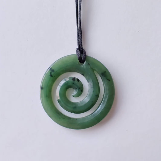 Koru Greenstone Pendant 32mm - Rivendell Shop