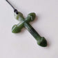 Greenstone Cross Pendant - Rivendell Shop