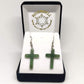 Greenstone Cross Earrings - Rivendell Shop