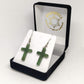 Greenstone Cross Earrings - Rivendell Shop