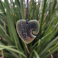 Greenstone Heart Pendant with Carved Detail - Rivendell Shop
