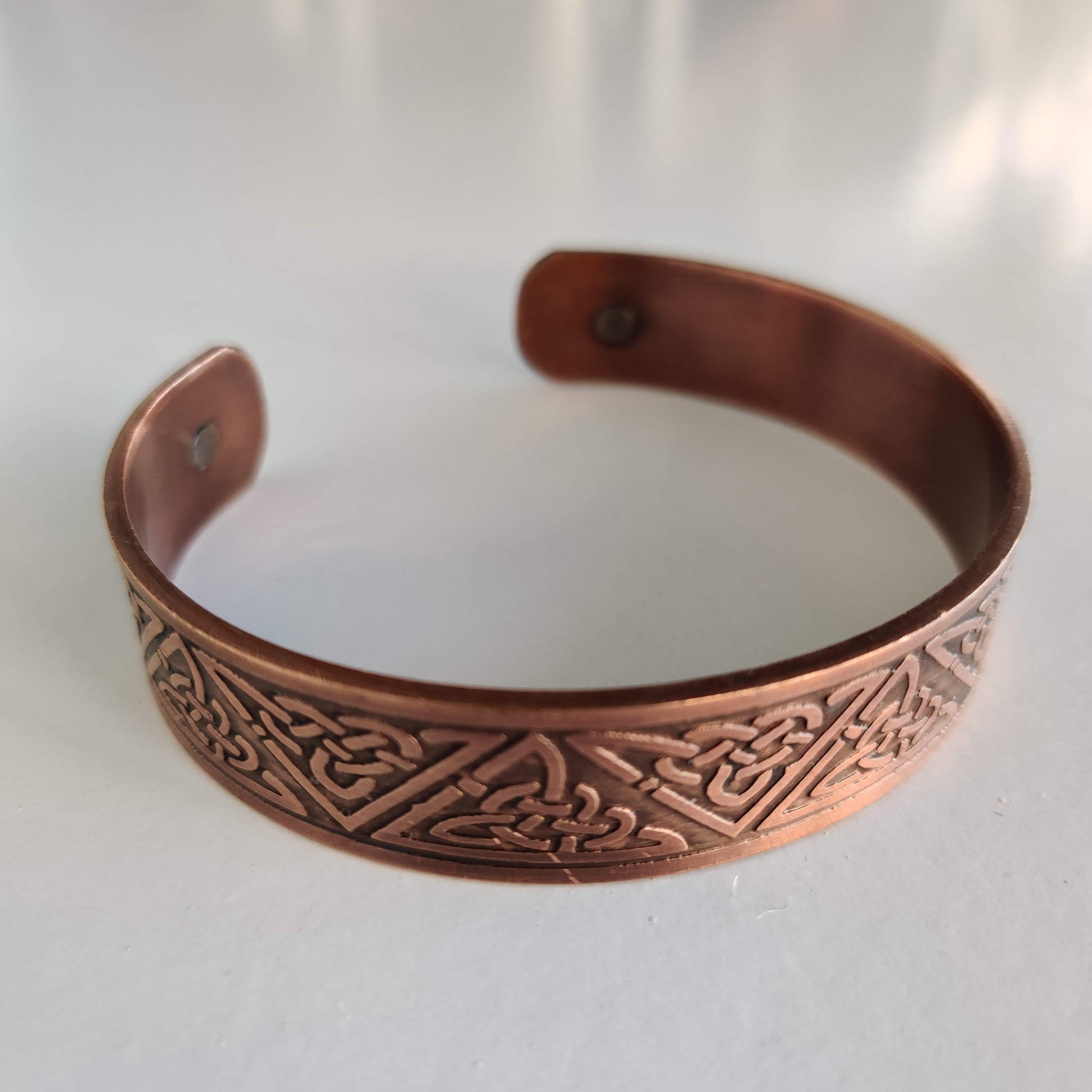 Celtic Triquetra Copper Magnetic Bracelet - Rivendell Shop