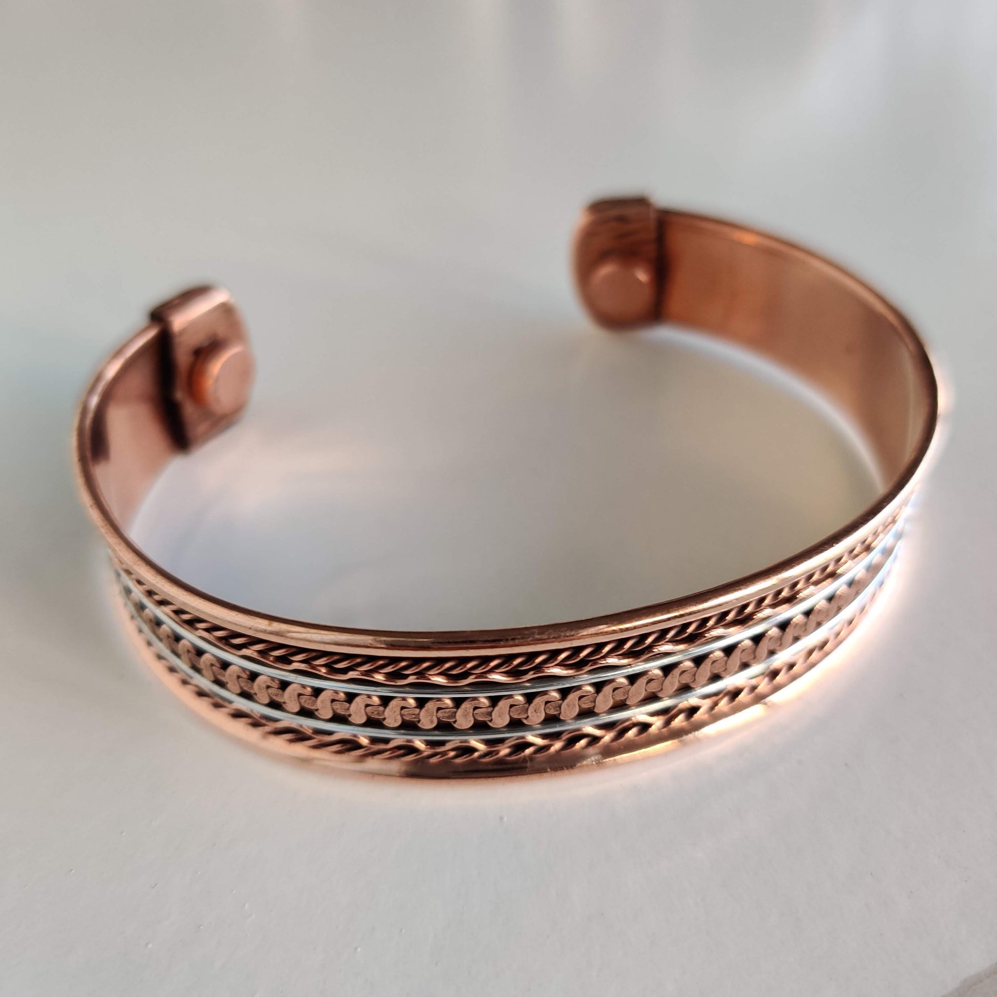 Pattern Copper Magnetic Bracelet - Rivendell Shop
