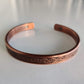 Kowhaiwhai Pattern Copper Magnetic Bracelet - Rivendell Shop