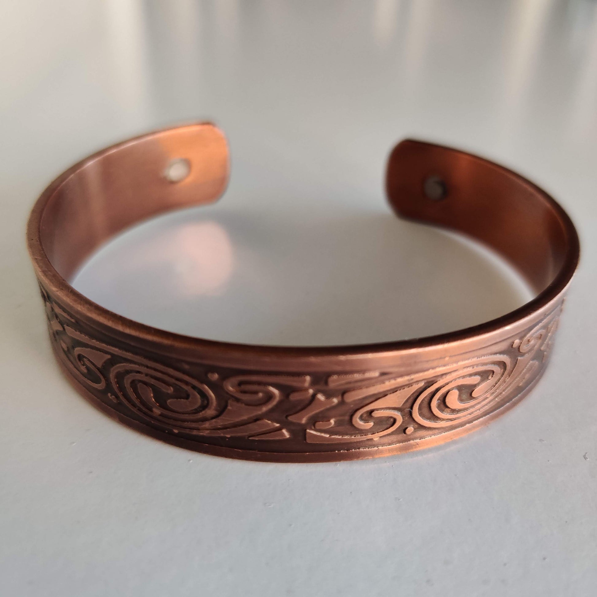 Koru Pattern Copper Magnetic Bracelet - Rivendell Shop