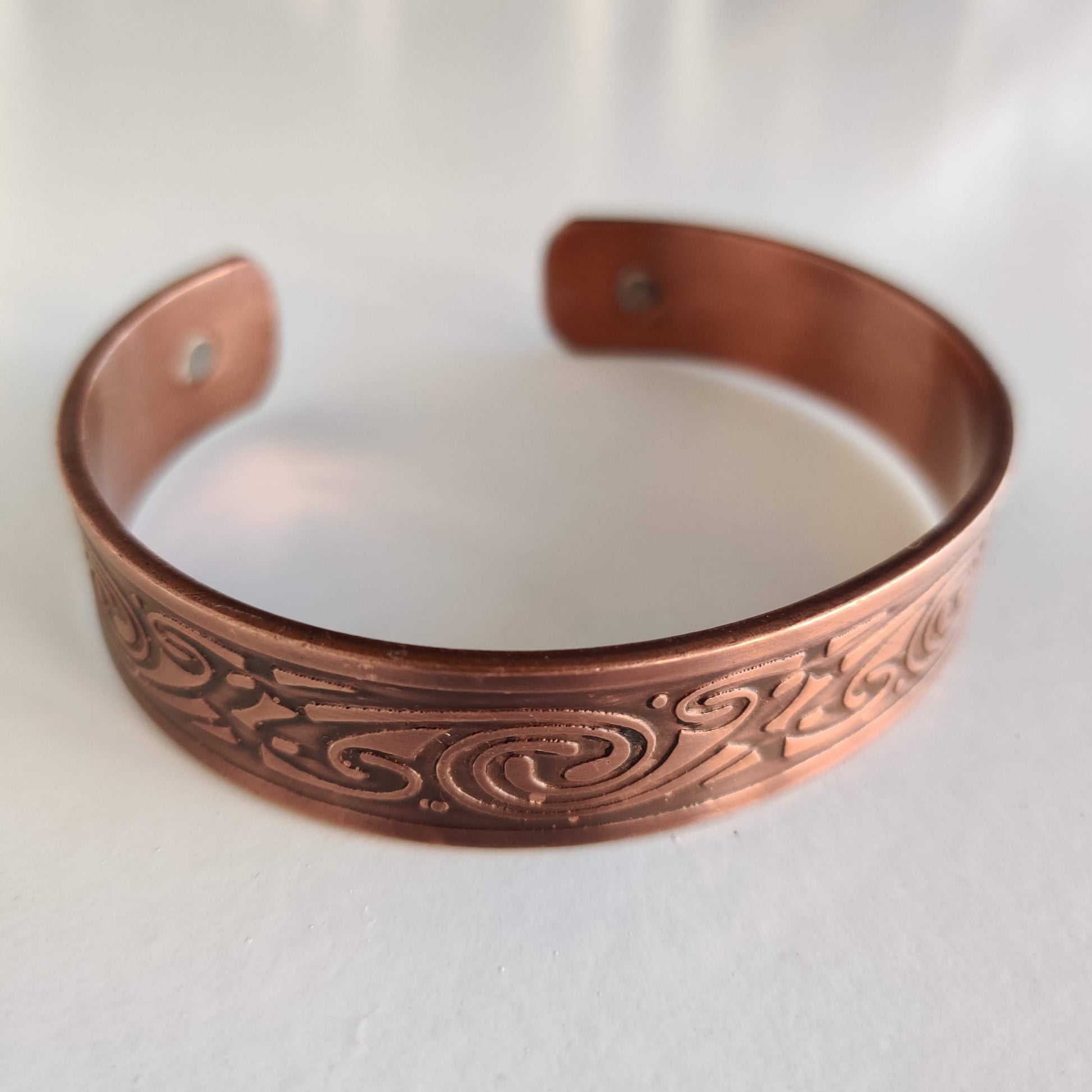 Koru Pattern Copper Magnetic Bracelet - Rivendell Shop