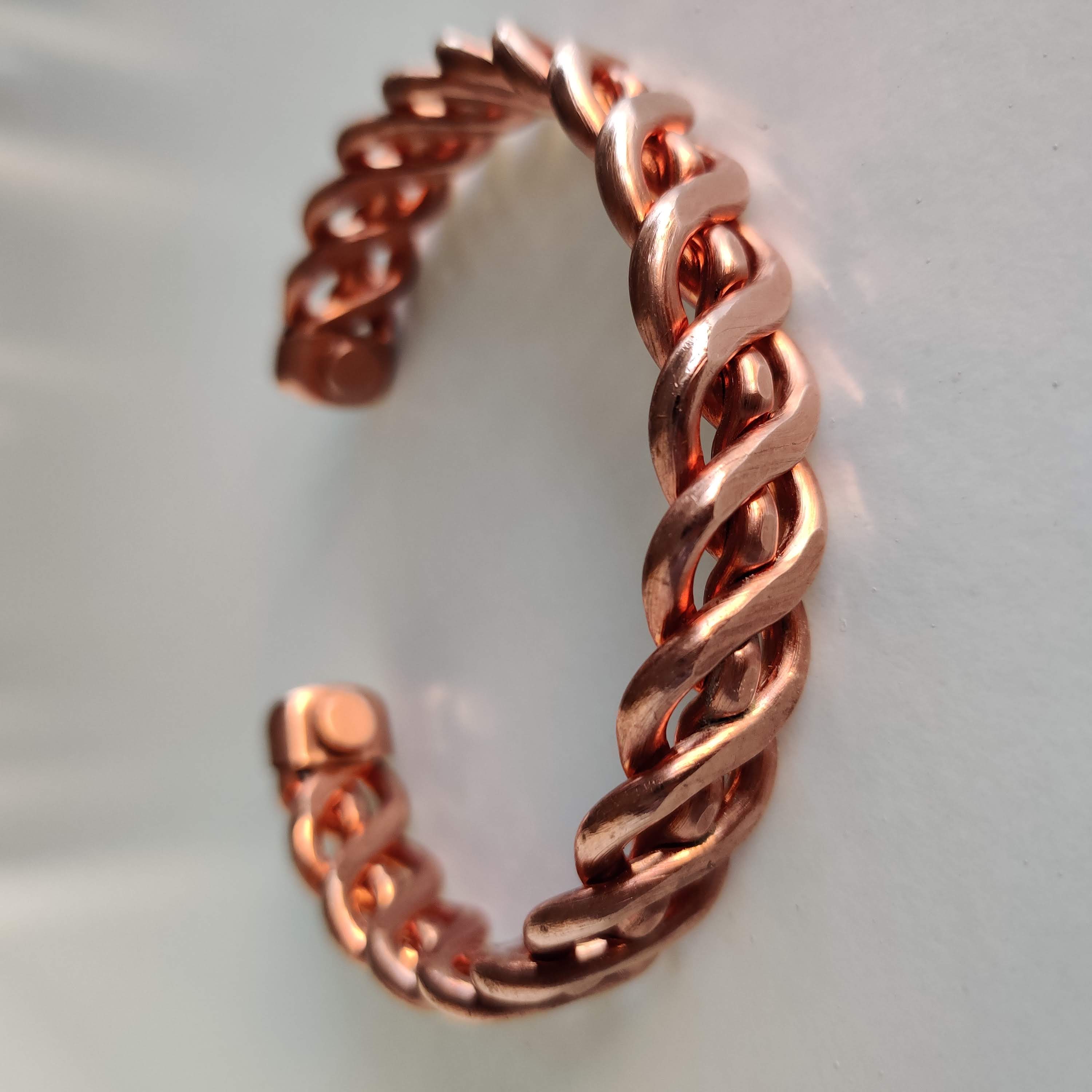Pure Copper Magnetic Bracelet Arthritis Therapy Energy Relief Pain Bangle  #LI | eBay