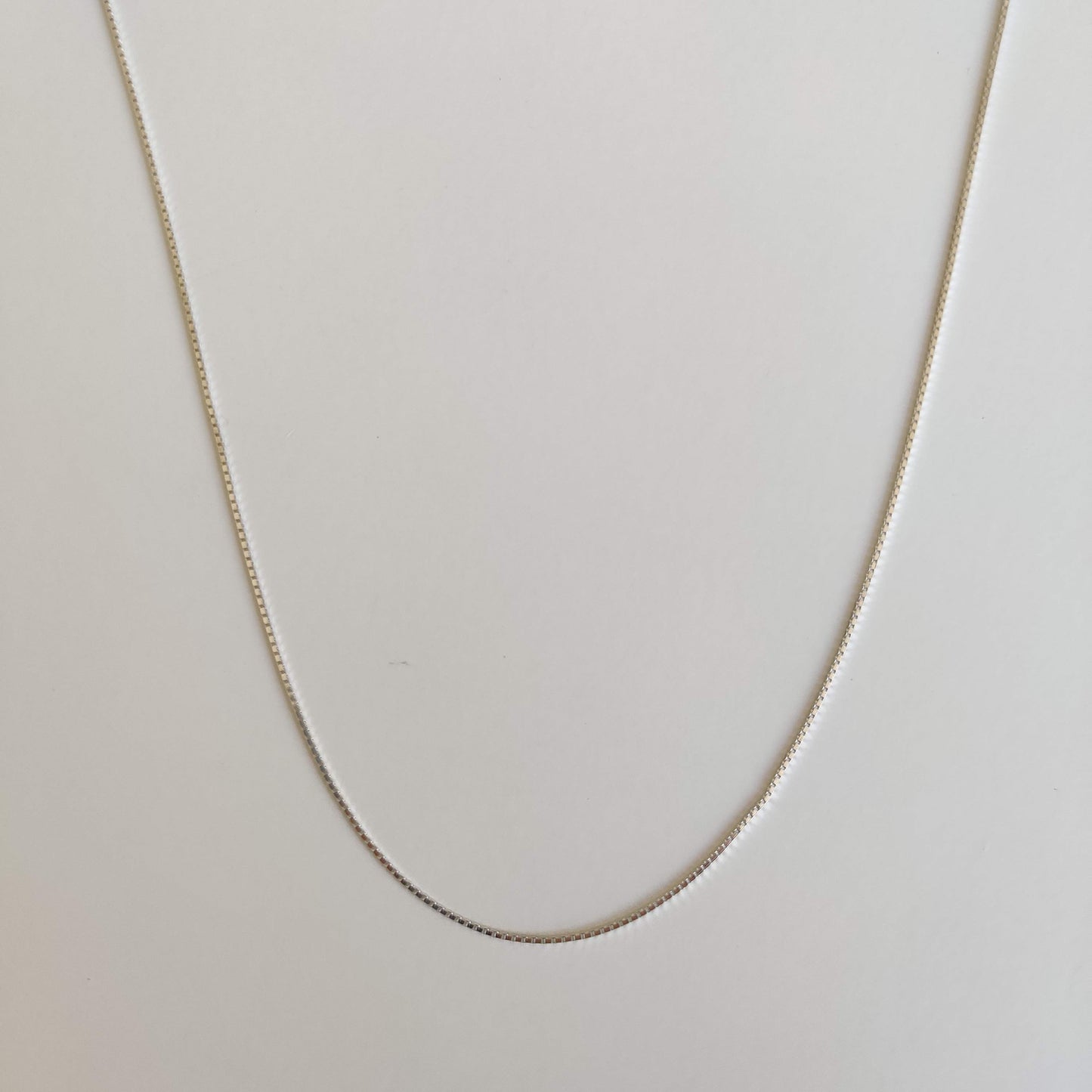 Sterling Silver 925 Box Chain Necklace - Rivendell Shop