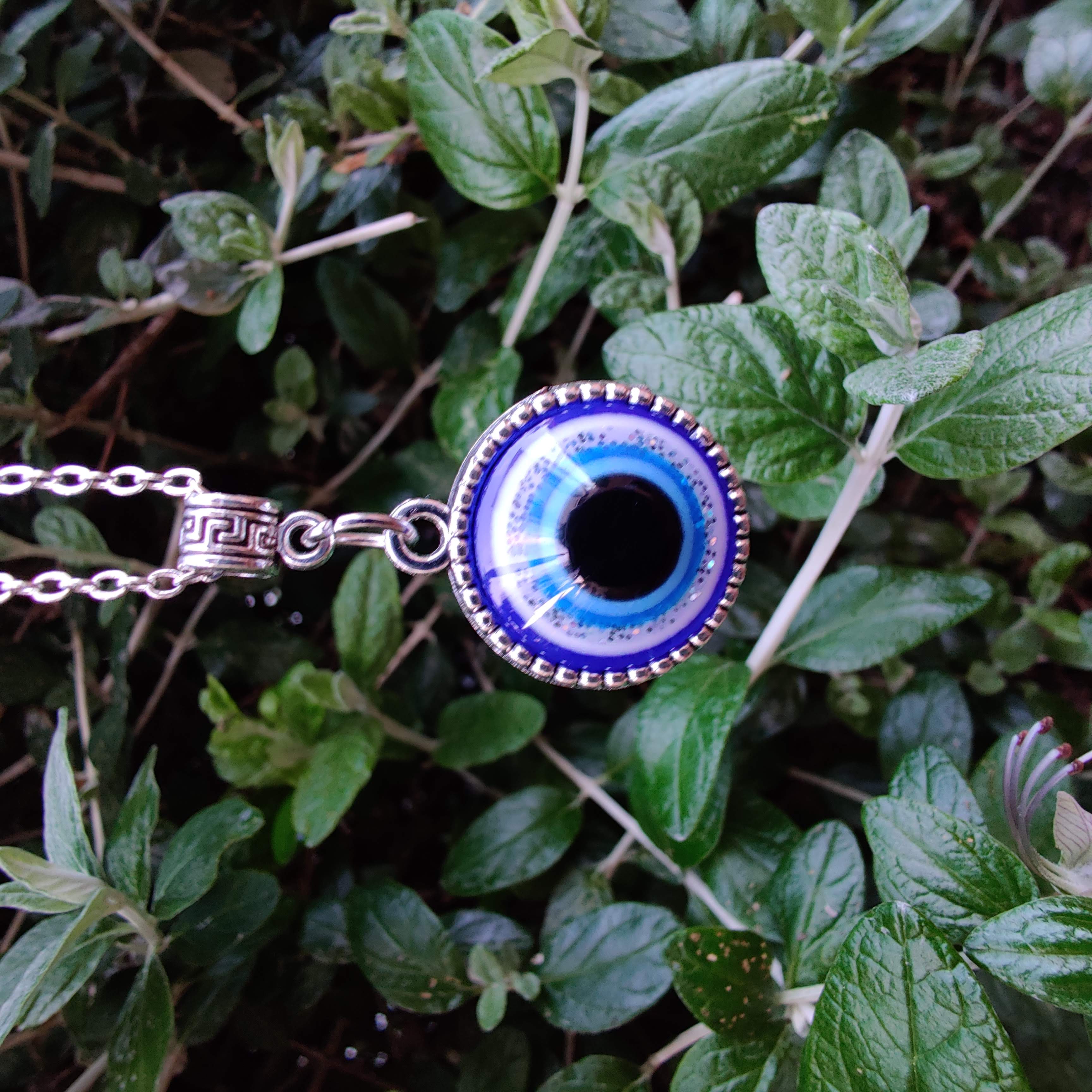 Large evil deals eye pendant necklace