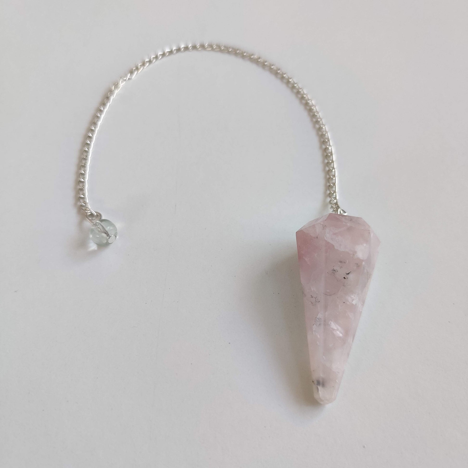 Rose Quartz Cone Pendulum - Rivendell Shop
