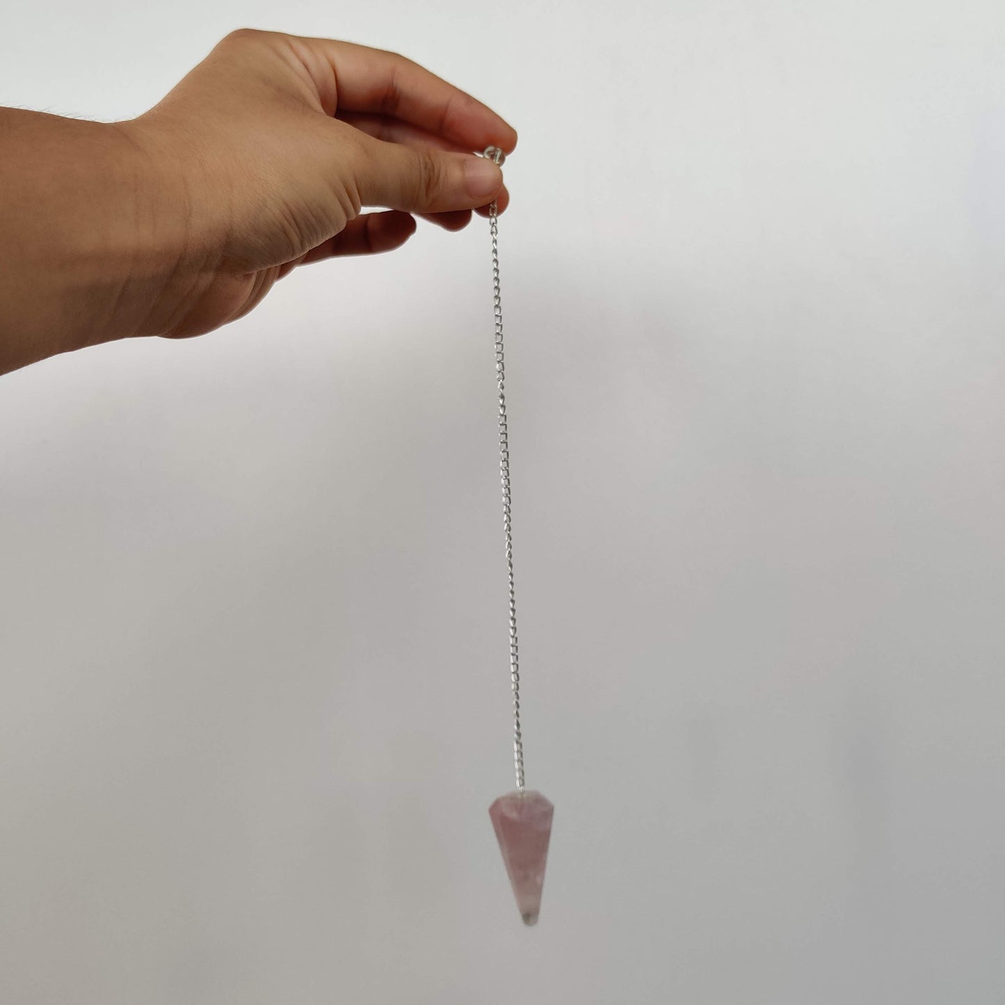 Rose Quartz Cone Pendulum - Rivendell Shop