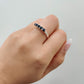 Sapphire Multistone 925 Sterling Silver Ring - Rivendell Shop