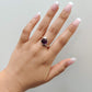 Amethyst Twist 925 Sterling Silver Ring - Rivendell Shop