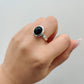 Black Onyx Oval 925 Sterling Silver Ring - Rivendell Shop