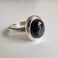 Black Onyx Oval 925 Sterling Silver Ring - Rivendell Shop