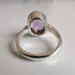 Amethyst Diamond Cut Oval 925 Sterling Silver Ring - Rivendell Shop